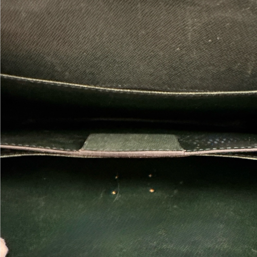 Louis Vuitton Green Brief Case Serviette Couseiller Taiga - Picture 9 of 13